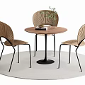 Leisure Table and Chair Negotiation Table and Chair Dining Table and Chair 3d model
