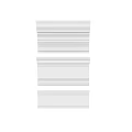 White Decorative Moldings With Various Architectural Designs For Interior Trim