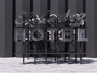 INDUSTRIAL LOFT BILLBOARD 3d model