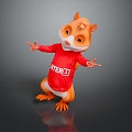 Squirrel Cartoon Squirrel Animation Squirrel Animation Squirrel Cartoon Characters Cartoon Animals Cartoon Small Animals 3d model