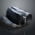 Sony Digital Vintage Handheld Camcorder With Classic Lens And Retro Body Design
