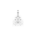 Elegant Multi Tiered Crystal Chandelier With Intricate Glass Ornate Details