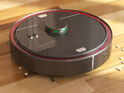 Efficient Robotic Vacuum Cleaner For Wooden Floors Daily Cleaning Dust And Debris 3d model