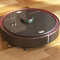 Modern sweeping robot 3d model