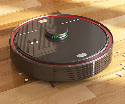 Efficient Robotic Vacuum Cleaner For Wooden Floors Daily Cleaning Dust And Debris 3d model
