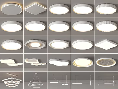 Variety Of Modern Ceiling Light Designs For Home 3d model