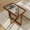 Modern Side Corner Shelf 3d model