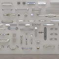 Various Decorative Door Handles In Different Metal Designs And Styles For Homes
