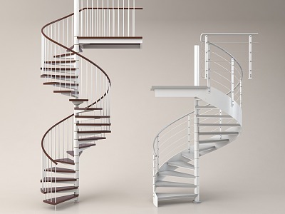 revolving staircase 3d model