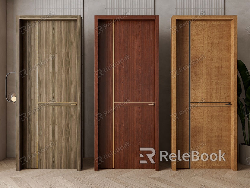 Solid wood single door combination model