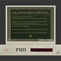 FDD Teleporter Control Device With Green Screen Display Interface
