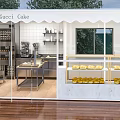 Gocci Cake Dessert Shop Container Style With Outdoor Bench Flowers And Wooden Deck