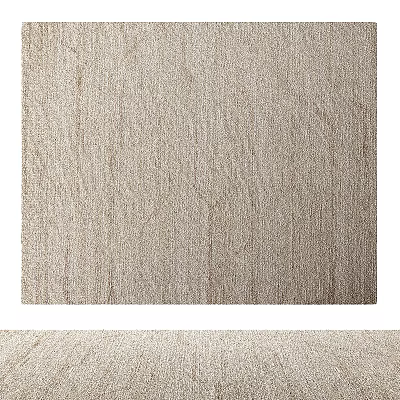 Textured Square Rug In Neutral Beige Tone With Soft Woven Surface For Modern Rooms 3d model