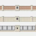 Traditional Building Exterior Wall Design With Brick Stone And Decorative Railings