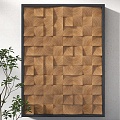 Wood Mosaic Mosaic Wall Decorations Nordic Wood Square Wall Decorations Three-dimensional Wall Decorations Modern Wood Wall Decorations Art Wall Decorations 3d model