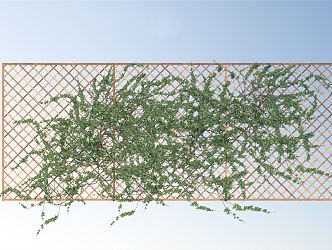 Modern Plant Wall 3d model