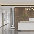 Modern Dental Clinic Interior With Dental Chair Equipment And Oral Health Posters