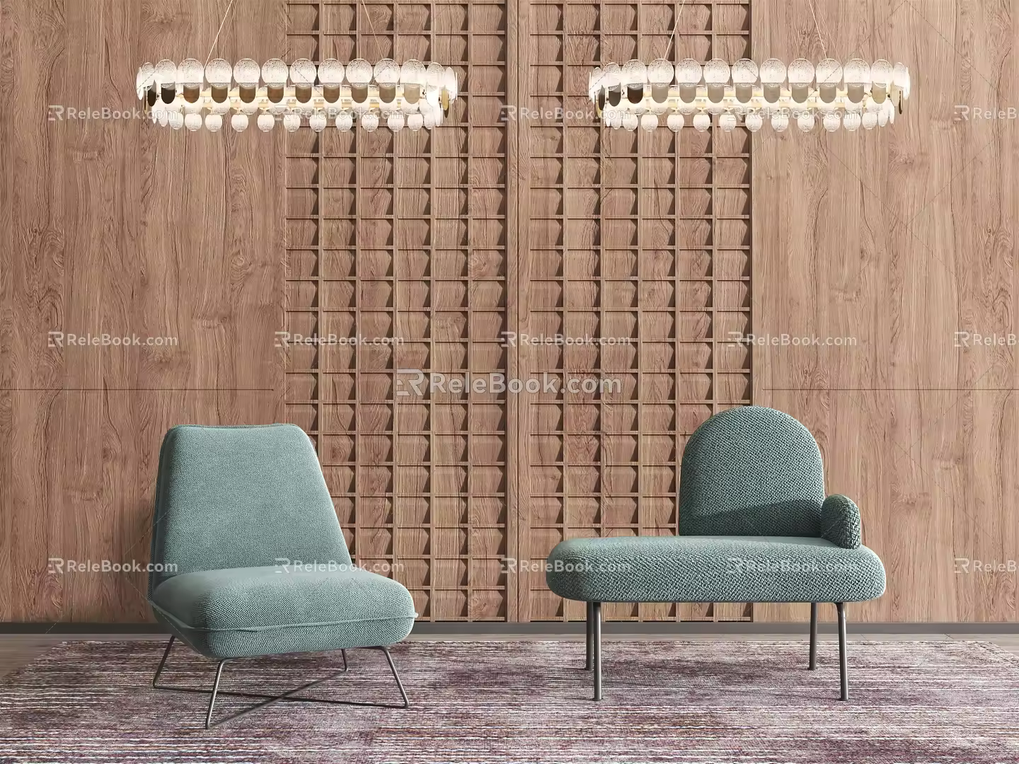 Modern Single Sofa Single Sofa Combination 3d model
