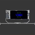 Modern Metal Electronic Device Stand With Blue VCD Screen And Green Dots