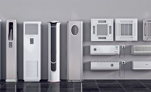 modern air conditioning 3d model