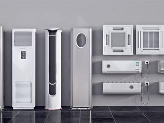 modern air conditioning 3d model