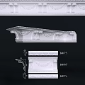 Elegant Gypsum Cornice With Detailed Decorative Carved Patterns And KG075 KG085 Models