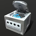 Silver Laboratory Centrifuge With Open Lid And Control Buttons On Top