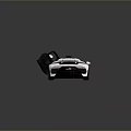 Silver Sports Car With Streamlined Design Black Accents And Aerodynamic Body