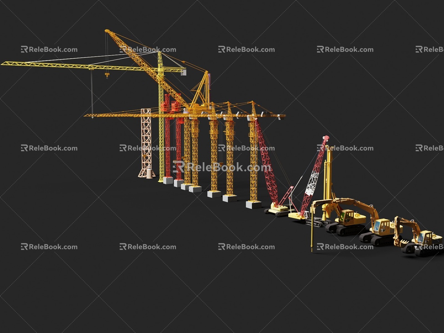 Construction Machinery Collection V1 3d model