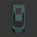 Light Blue Modern Sports Car With Rear Spoiler And Sleek Exterior Design