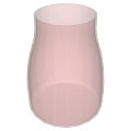 Transparent Ceramic Vessel With Rainbow Gradient Color For Home Decoration