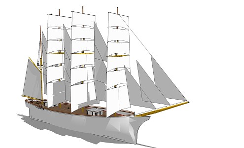 Modern Sailing 3d model