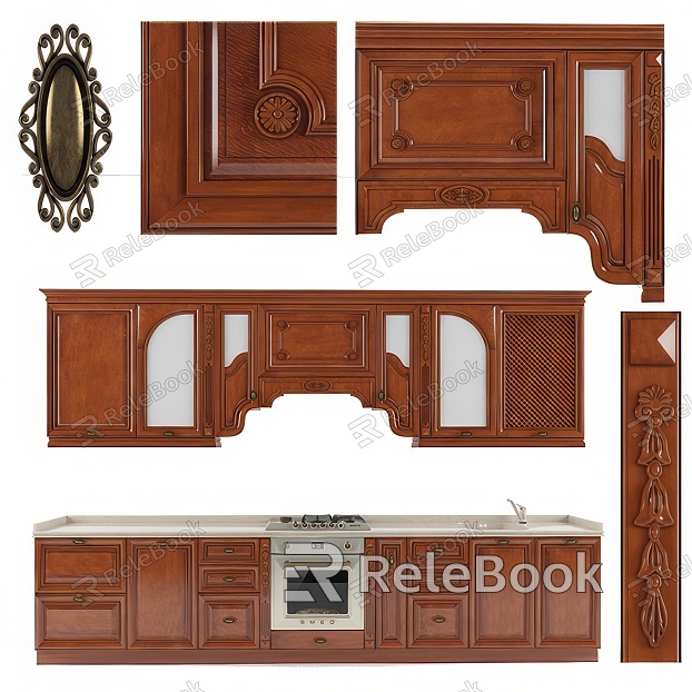 American kitchen cabinet model