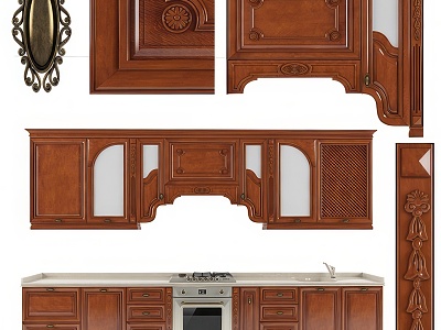 American kitchen cabinet model