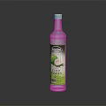 Elegant Wine Bottle and Glasses with Coco Fizz Label on Black Background