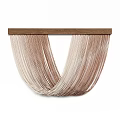 Elegant Decorative Hanging Decor With Slender Golden Threads And Dangling Design 3d model