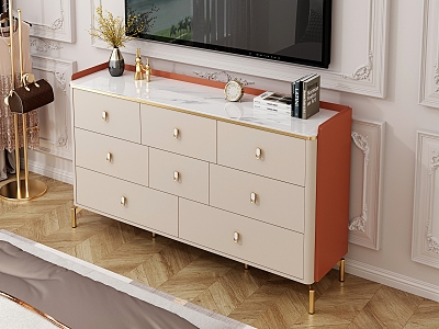 Light Luxury Bucket Cabinet model