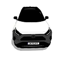 White Toyota RAV4 SUV With Modern Exterior Design And Black Accents