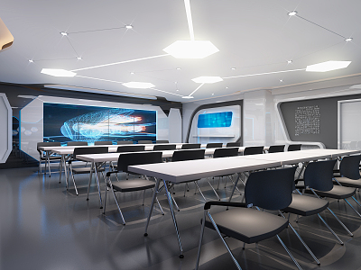 Modern Meeting Room Science and Technology Meeting Room model