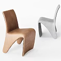 Modern Dining Chairs Brown and Gray with Sleek Curved Design for Contemporary Interior