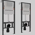 Coramicanova Toilet Concealed Cistern Frame With Metal Structure And Control Panel