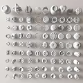 Diverse Metal Hardware Tools Collection Showcasing Nuts Bolts Rings And Decorative Parts