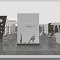 Modern Beauty Hair Salon Interior Design With White Column Green Plants And Styling Chairs