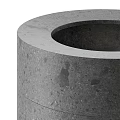 Concrete Cylindrical Washbasin Design For Modern Minimalist Bathroom Interior Space