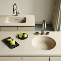 Sink Vegetable Sink Embedded Sink Wash Basin 3d model