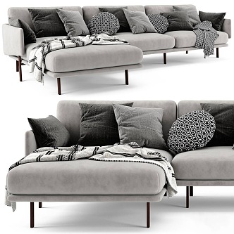 Modern Multiplayer Sofa 3d model