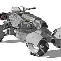 Military Weapon Vehicle With Armored Design Multiple Missile Launchers And Heavy Cannons