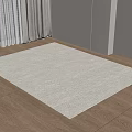 Modern Cream Carpet Living Room Carpet Striped Carpet Plush Carpet Geometric Carpet Animal Stool 3d model