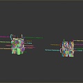 Epidermal cross section Skin planing Facial subdermal tissue Skin tissue Human skin tissue Human skin 3d model