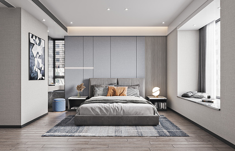 Master Bedroom Modern Bedroom 3d model